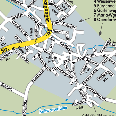 Stadtplan Ohlstadt
