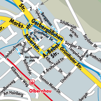 Stadtplan Olbernhau