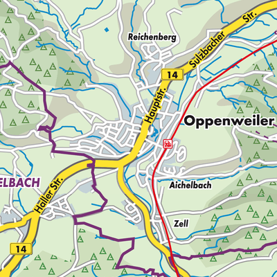 Übersichtsplan Oppenweiler