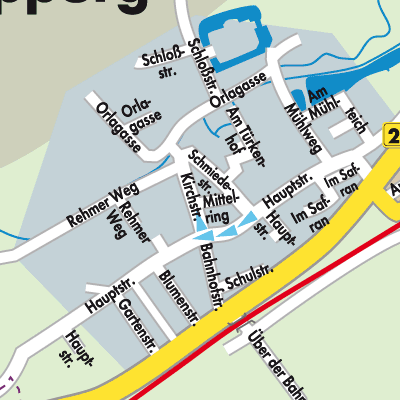 Stadtplan Oppurg