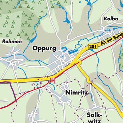 Übersichtsplan Oppurg