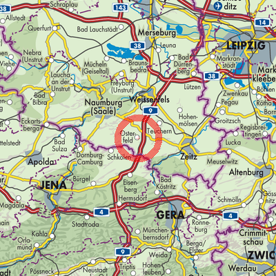Landkarte Osterfeld