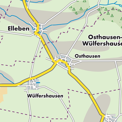 Übersichtsplan Osthausen-Wülfershausen