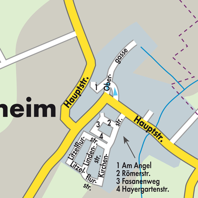 Stadtplan Ottersheim