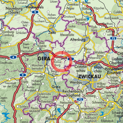Landkarte Paitzdorf