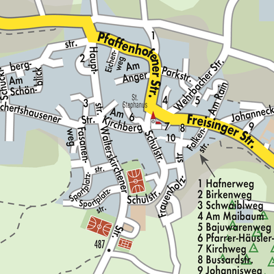 Stadtplan Paunzhausen