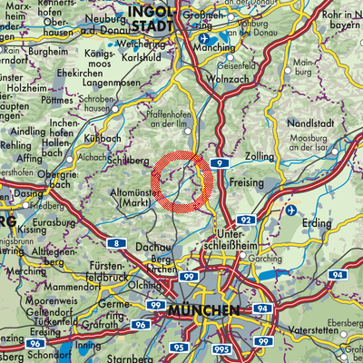 Landkarte Petershausen