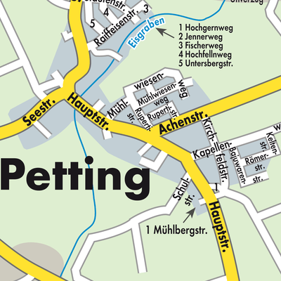 Stadtplan Petting