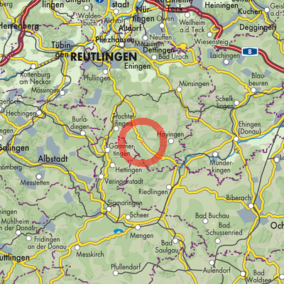 Landkarte Pfronstetten