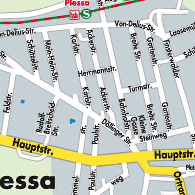Stadtplan Plessa