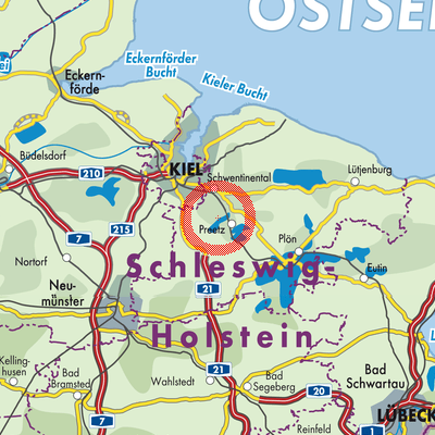 Landkarte Pohnsdorf