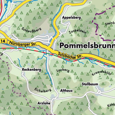 Übersichtsplan Pommelsbrunn