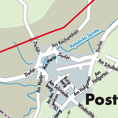 Stadtplan Posterstein