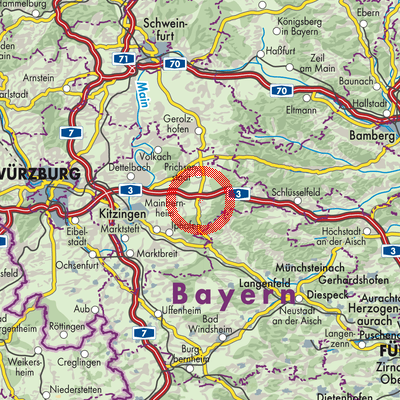 Landkarte Rüdenhausen