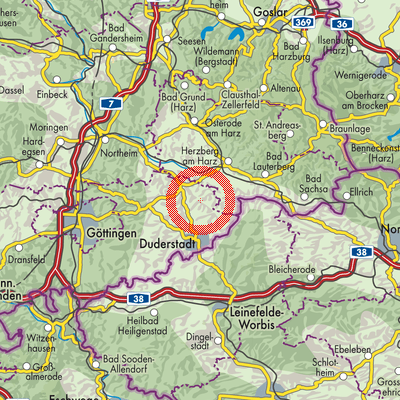 Landkarte Rüdershausen