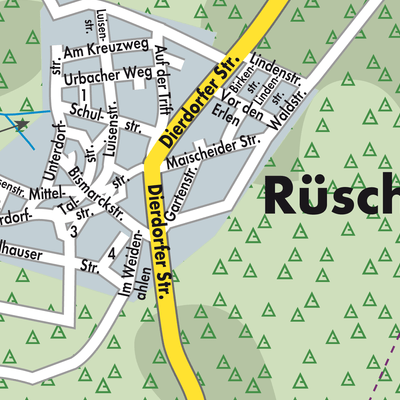 Stadtplan Rüscheid