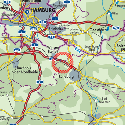 Landkarte Radbruch