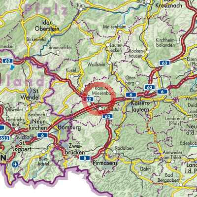 Landkarte Ramstein-Miesenbach