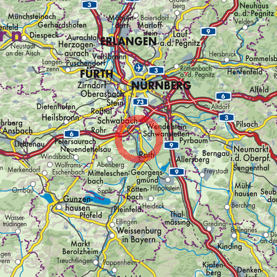Landkarte Rednitzhembach