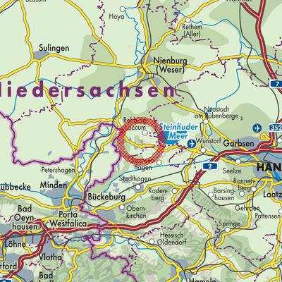 Landkarte Rehburg-Loccum