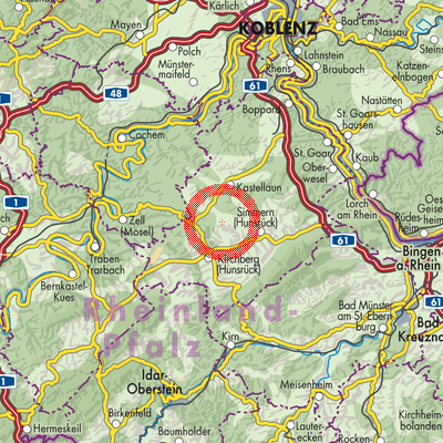Landkarte Reich