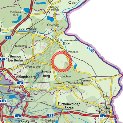 Landkarte Reichenow-Möglin