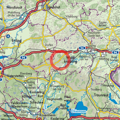 Landkarte Reichertsheim