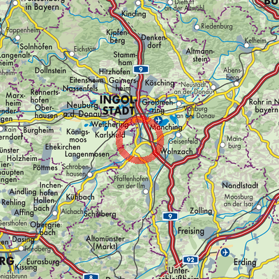 Landkarte Reichertshofen
