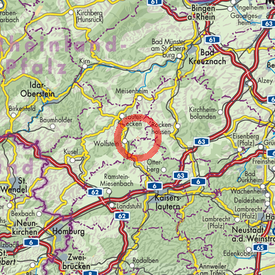 Landkarte Relsberg
