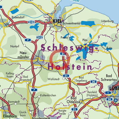 Landkarte Rendswühren