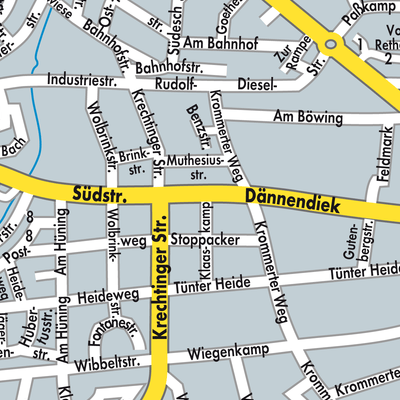 Stadtplan Rhede