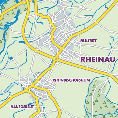 Übersichtsplan Rheinau