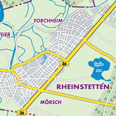 Übersichtsplan Rheinstetten