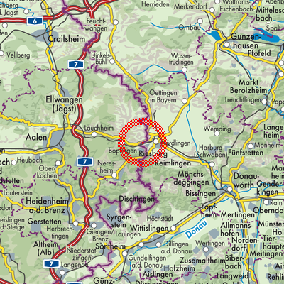 Landkarte Riesbürg