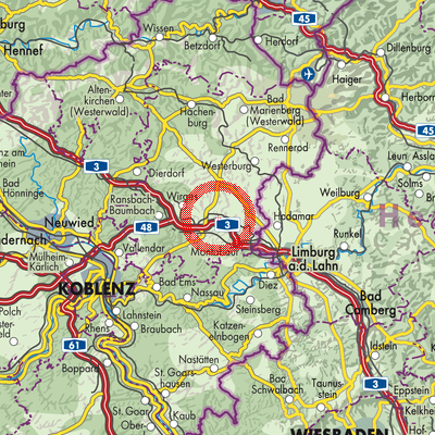 Landkarte Ruppach-Goldhausen