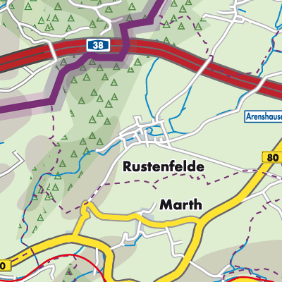 Übersichtsplan Rustenfelde