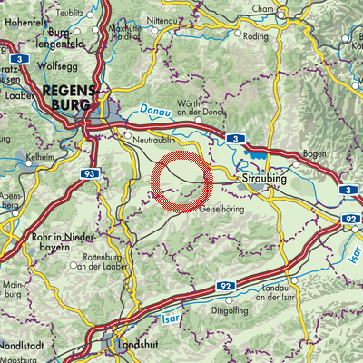 Landkarte Sünching