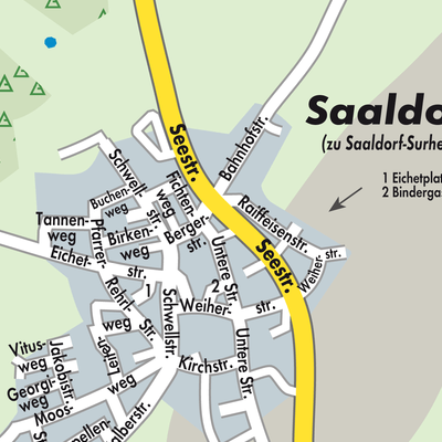 Stadtplan Saaldorf-Surheim