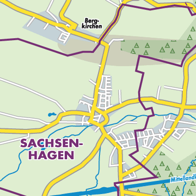 Übersichtsplan Sachsenhagen