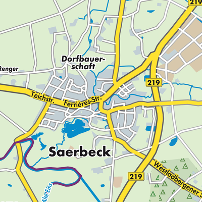 Übersichtsplan Saerbeck