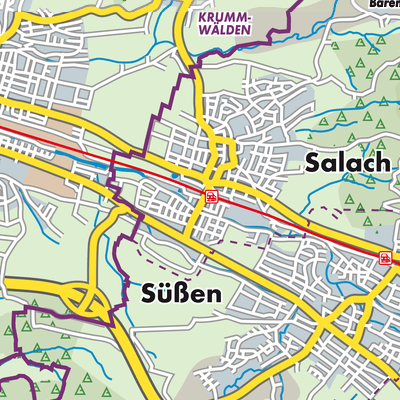 Übersichtsplan Salach