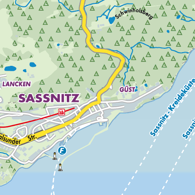 Übersichtsplan Sassnitz