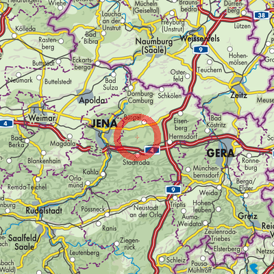 Landkarte Schöngleina