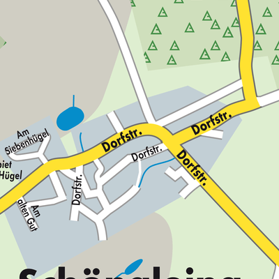 Stadtplan Schöngleina