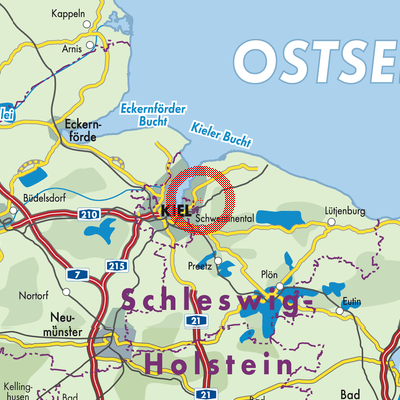 Landkarte Schönkirchen