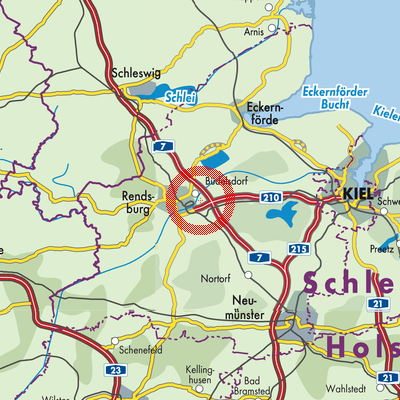 Landkarte Schacht-Audorf