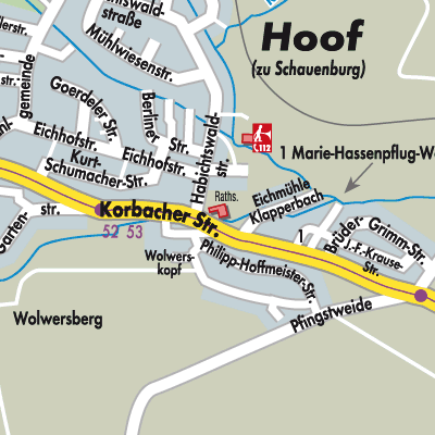 Stadtplan Schauenburg