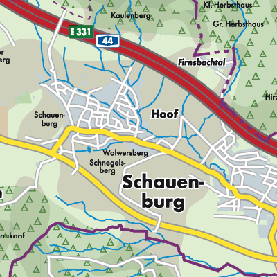 Übersichtsplan Schauenburg