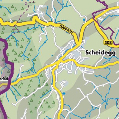 Übersichtsplan Scheidegg