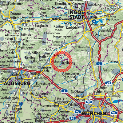 Landkarte Schiltberg